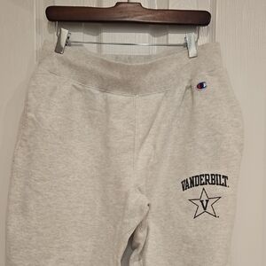 Champion Light Gray Vanderbilt Logo Sweatpants Mens Large